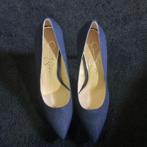 Jessica Simpson Blue Heels
